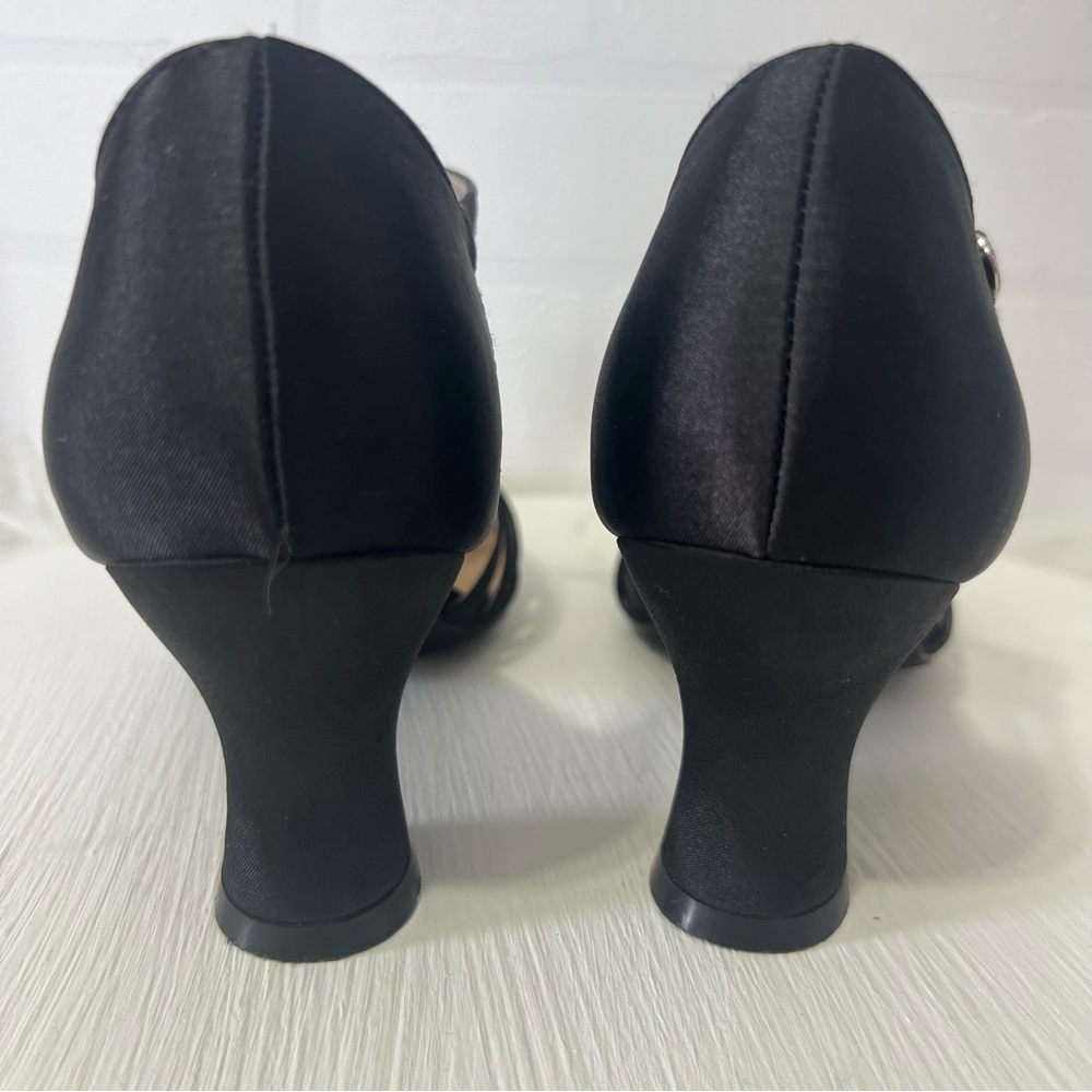 Ellie Black T-Strap Heels - Picture 7 of 13